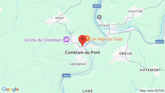 Houses for rent i Comblain-au-Pont - kort over placeringen