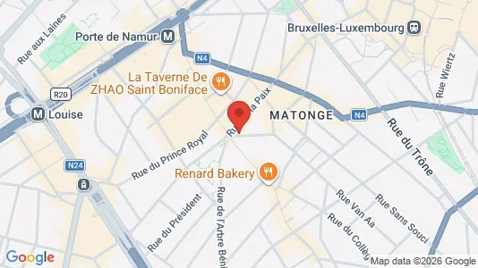 Apartments for rent i Brussels Elsene - kort over placeringen