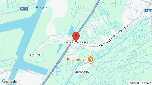 Houses for rent i Gent Sint-Kruis-Winkel - kort over placeringen