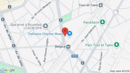 Apartments for rent i Brussels Jette - kort over placeringen