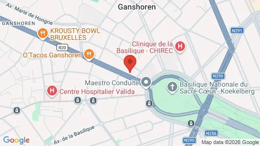Apartments for rent i Brussels Ganshoren - kort over placeringen