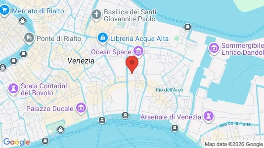 Apartments for rent i Venice - kort over placeringen