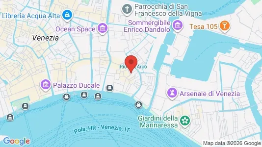 Apartments for rent i Venice - kort over placeringen