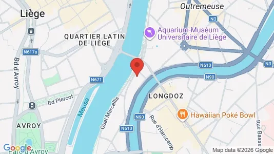 Apartments for rent i Luik - kort over placeringen