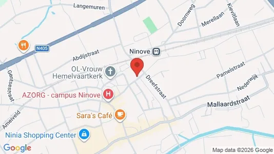 Apartments for rent i Ninove - kort over placeringen