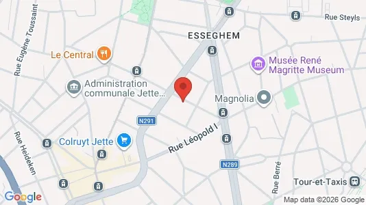 Apartments for rent i Brussels Jette - kort over placeringen