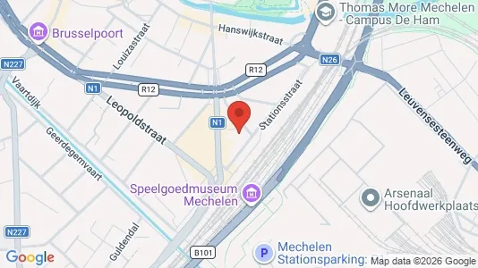 Apartments for rent i Mechelen - kort over placeringen