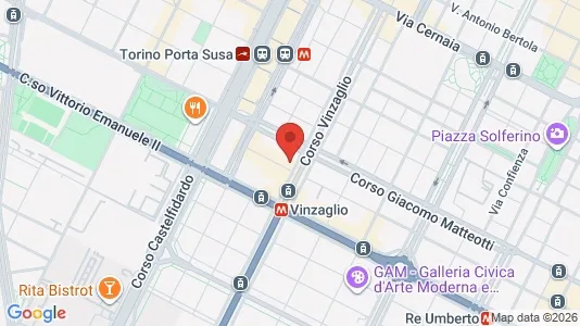 Apartments for rent i Turin - kort over placeringen