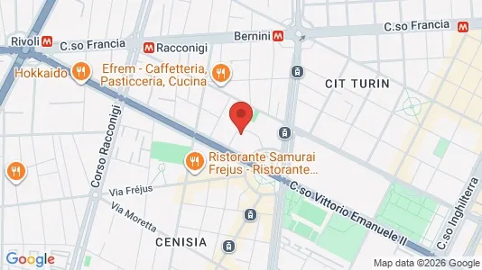 Apartments for rent i Turin - kort over placeringen