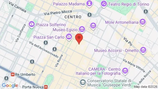 Apartments for rent i Turin - kort over placeringen