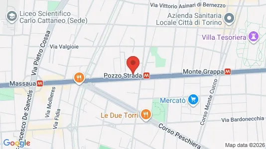 Apartments for rent i Turin - kort over placeringen