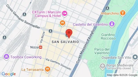 Apartments for rent i Turin - kort over placeringen