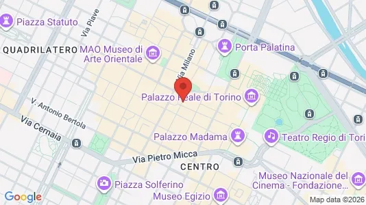 Apartments for rent i Turin - kort over placeringen