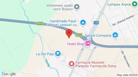 Apartments for rent i Sânpetru - kort over placeringen
