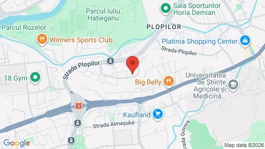 Apartments for rent i Cluj-Napoca - kort over placeringen