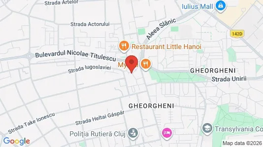 Apartments for rent i Cluj-Napoca - kort over placeringen