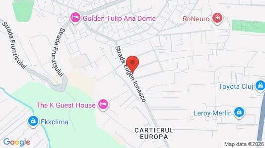 Apartments for rent i Cluj-Napoca - kort over placeringen