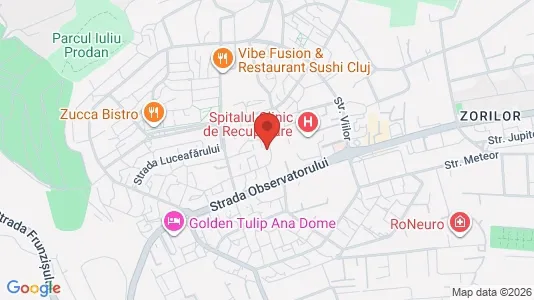 Apartments for rent i Cluj-Napoca - kort over placeringen