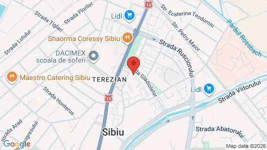 Apartments for rent i Sibiu - kort over placeringen