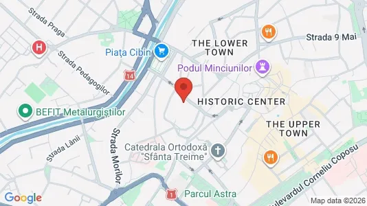 Apartments for rent i Sibiu - kort over placeringen