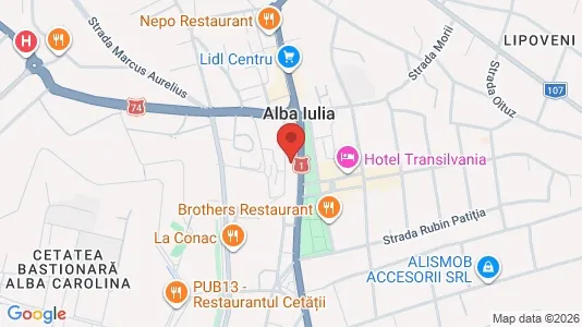 Apartments for rent i Alba Iulia - kort over placeringen