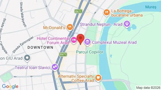 Apartments for rent i Arad - kort over placeringen