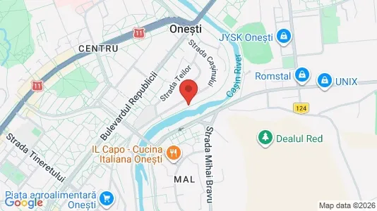 Apartments for rent i Bacău - kort over placeringen