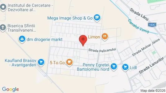 Apartments for rent i Braşov - kort over placeringen