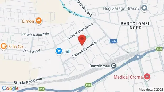 Apartments for rent i Braşov - kort over placeringen