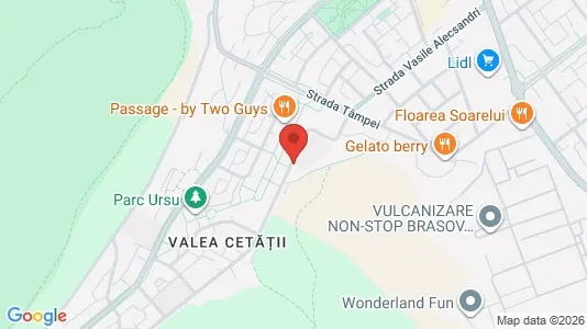 Apartments for rent i Braşov - kort over placeringen