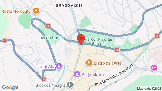 Apartments for rent i Braşov - kort over placeringen