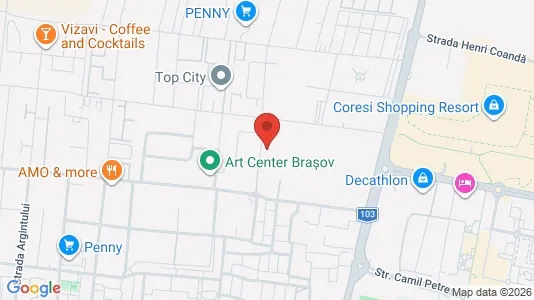 Apartments for rent i Braşov - kort over placeringen