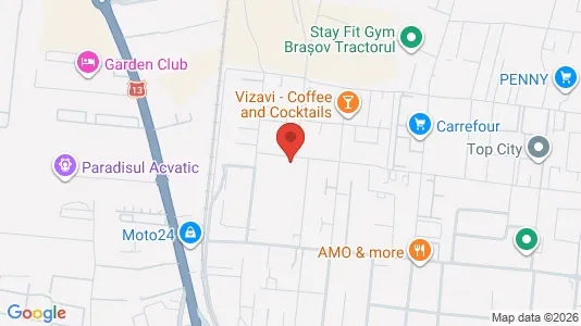 Apartments for rent i Braşov - kort over placeringen