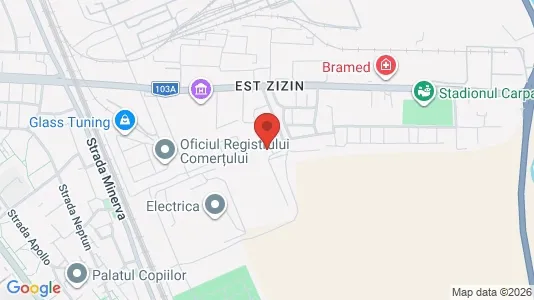 Apartments for rent i Braşov - kort over placeringen