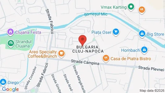 Apartments for rent i Cluj-Napoca - kort over placeringen