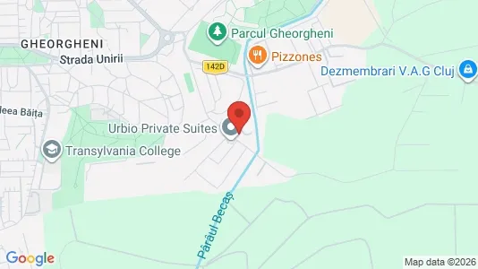 Apartments for rent i Cluj-Napoca - kort over placeringen