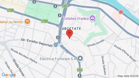 Apartments for rent i Oradea - kort over placeringen