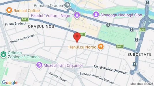 Apartments for rent i Oradea - kort over placeringen