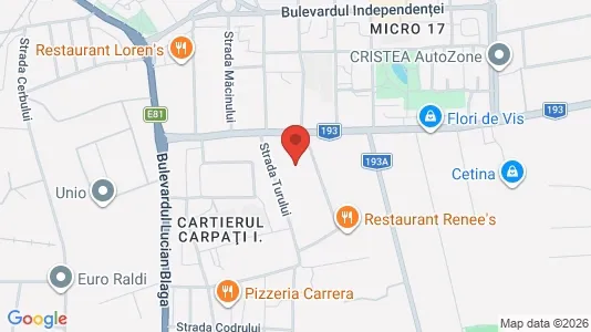 Apartments for rent i Satu Mare - kort over placeringen