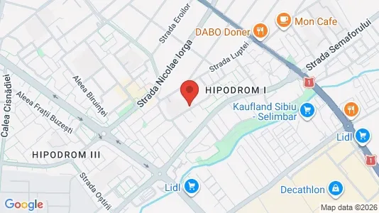 Apartments for rent i Sibiu - kort over placeringen