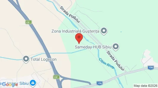 Apartments for rent i Sibiu - kort over placeringen