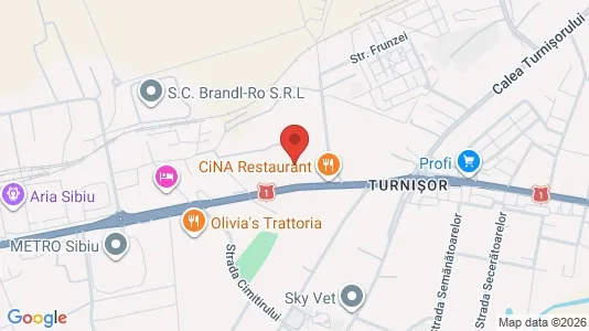 Apartments for rent i Sibiu - kort over placeringen