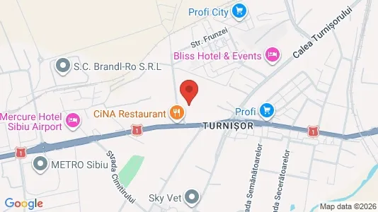 Apartments for rent i Sibiu - kort over placeringen