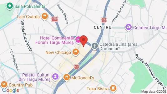 Apartments for rent i Târgu Mureş - kort over placeringen