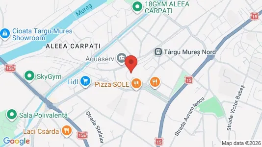 Apartments for rent i Târgu Mureş - kort over placeringen