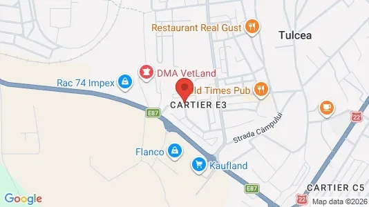 Apartments for rent i Tulcea - kort over placeringen
