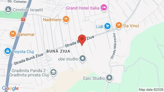 Apartments for rent i Cluj-Napoca - kort over placeringen
