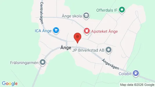 Apartments for rent i Ånge - kort over placeringen