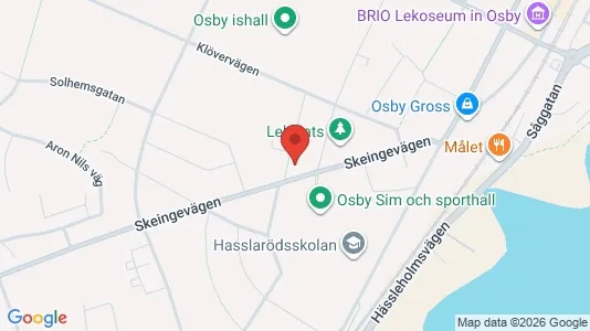 Apartments for rent i Osby - kort over placeringen