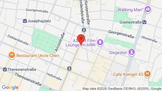 Apartments for rent i Munich Maxvorstadt - kort over placeringen